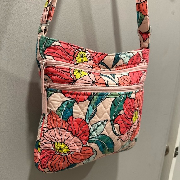 Vera Bradley Vintage Floral Triple Zip Crossbody Bag - Picture 5 of 7